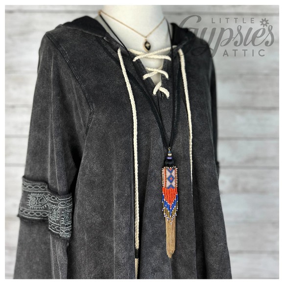 POL Black Burnout Grunge Hoodie - Picture 3 of 14